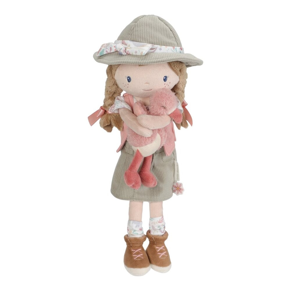 Kosedukke Ranger Rosa Safari Friends polyester - Little Dutch forfra