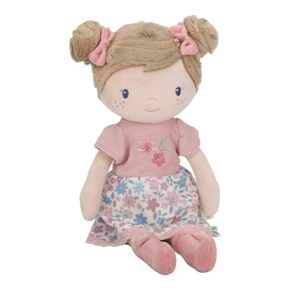 Kosedukke Rosa 35 cm i polyester forfra