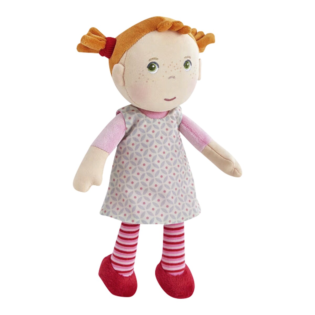 Kosedukke Roya 25 cm forfra med sommerfregner og fletter