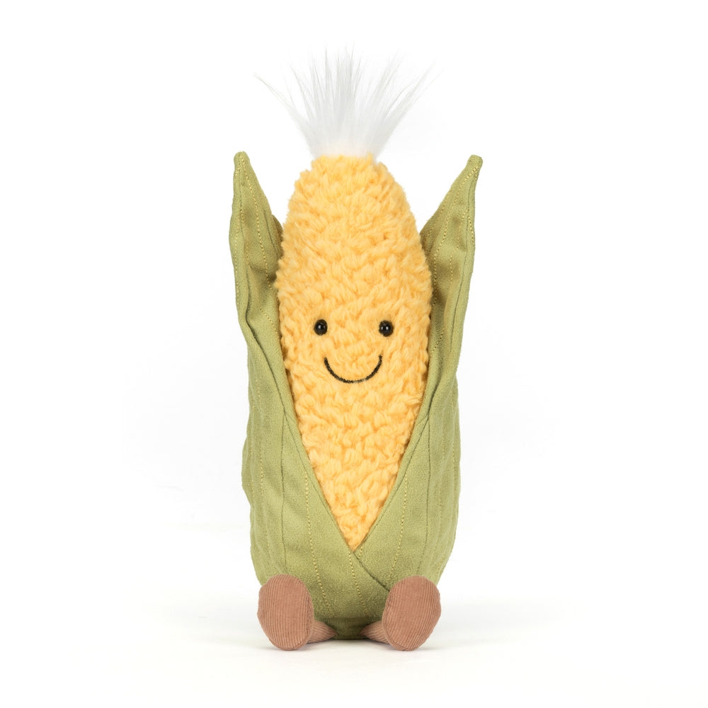 Kosedyr Amuseables Sweetcorn maiskolbe 27 cm forfra