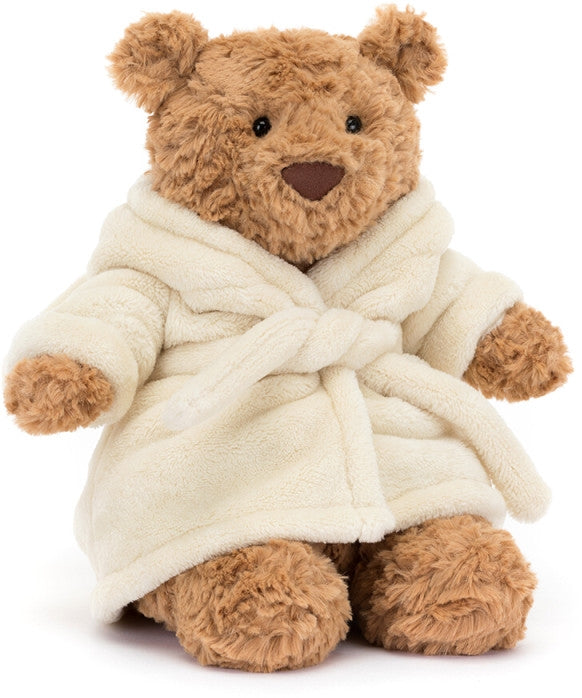 Kosedyr Bartholomew Bear badekåpe 26 cm montert
