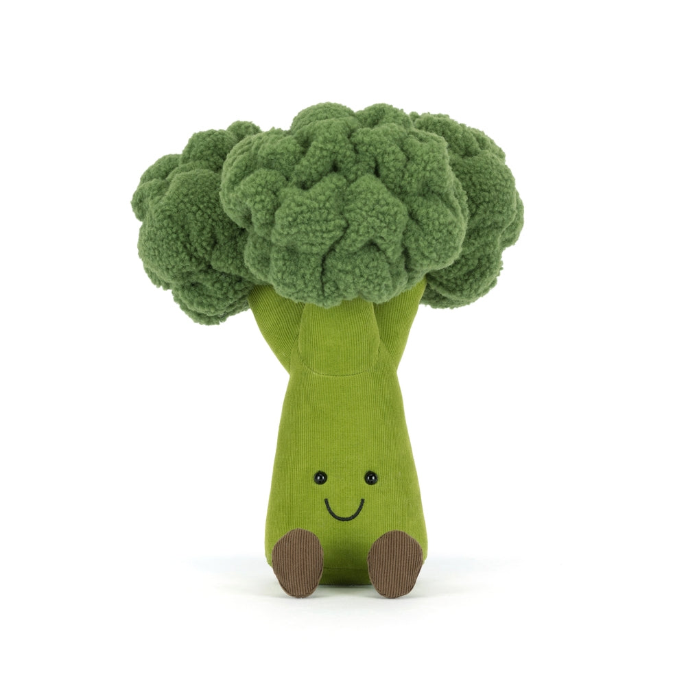 Kosedyr brokkoli Amuseables Broccoli 24 cm sett forfra
