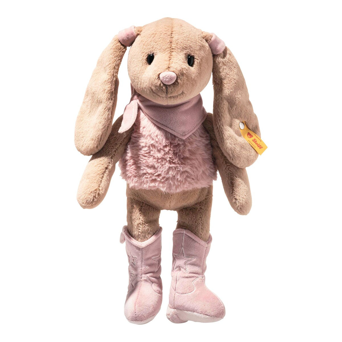 Detalj av Kosedyr Cowgirl Hoppie kanin 32 cm plysj