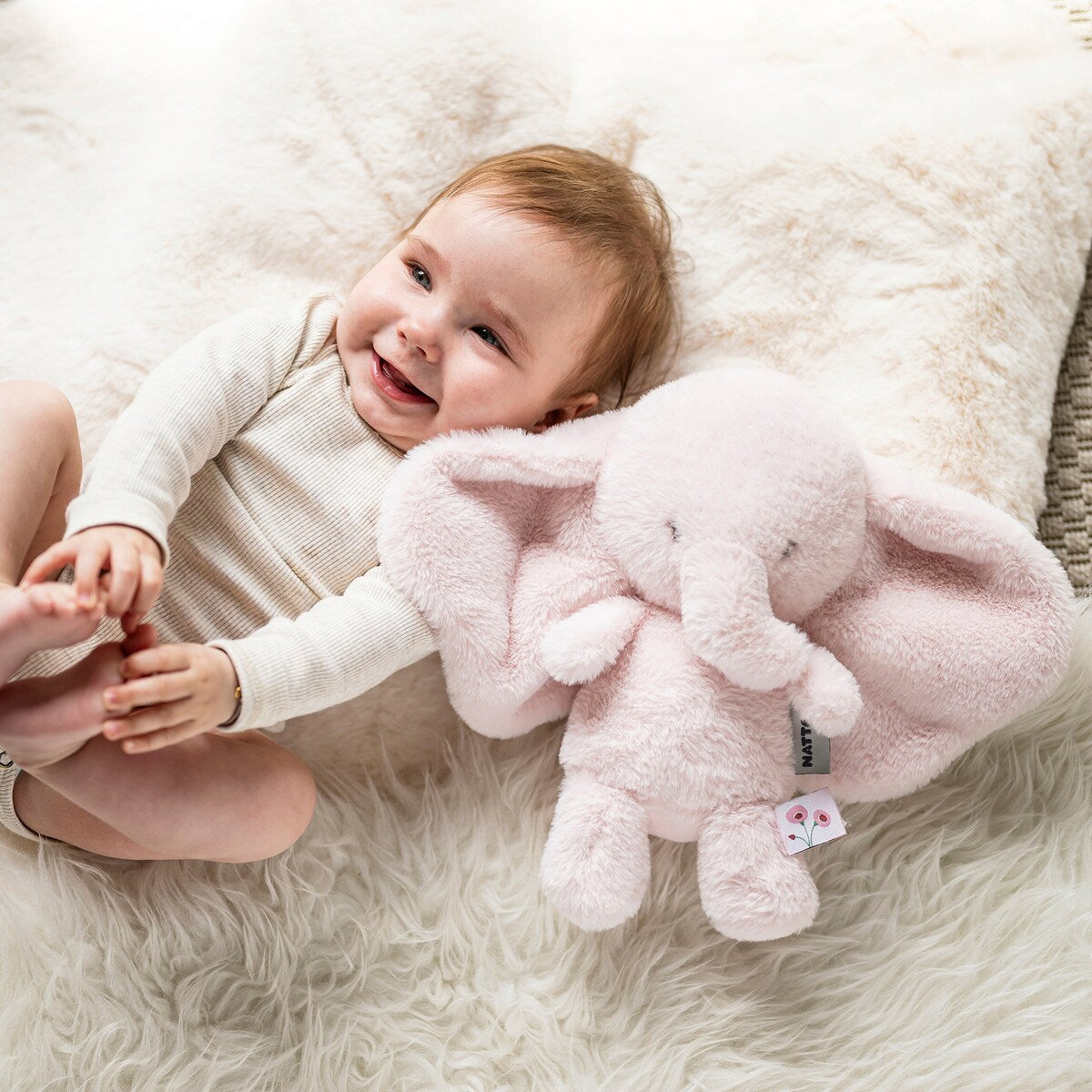 Kosedyr elefant FanFan 28 cm, fra fødsel - Nattou