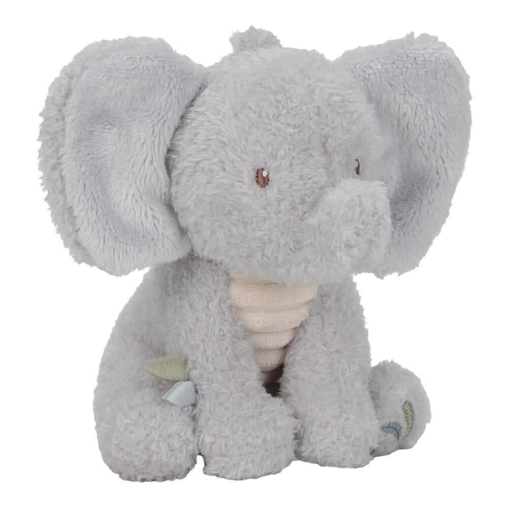 Kosedyr elefant Safari Friends polyester grå bakside