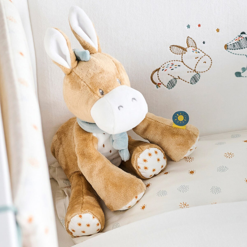 Detalj av kosedyr esel Leo 32 cm maskinvaskbar