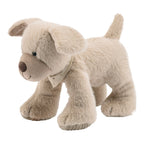 Kosedyr hund Lucky med rangle 21 cm plysj forfra