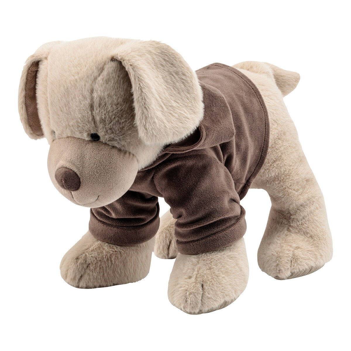 Kosedyr hund Lucky med t-skjorte 40 cm plysj forfra