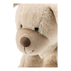 Kosedyr hund Lucky med rangle 21 cm plysj montert