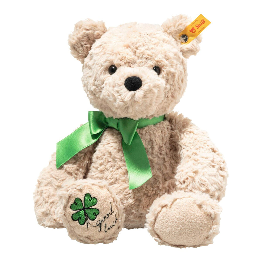 Kosedyr Jimmy Teddy Good Luck 30 cm forfra med sløyfe