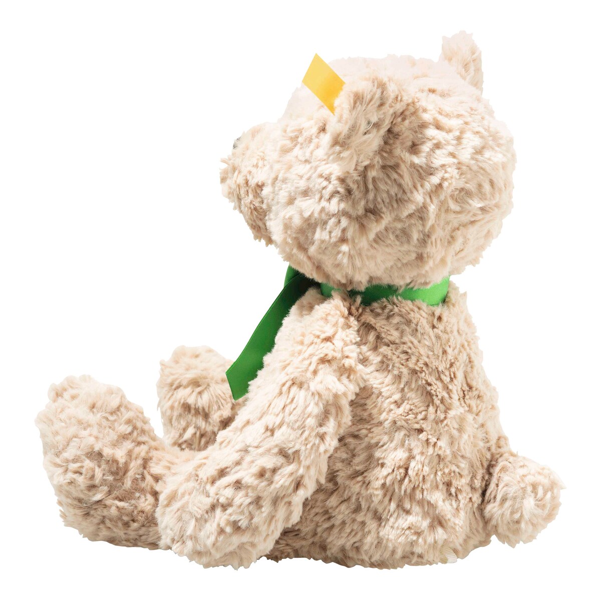Nærbilde av øreknapp på Kosedyr Jimmy Teddy Good Luck 30 cm