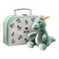 Kosedyr Joshi Baby T-Rex med koffert 16 cm plysj fra Steiff