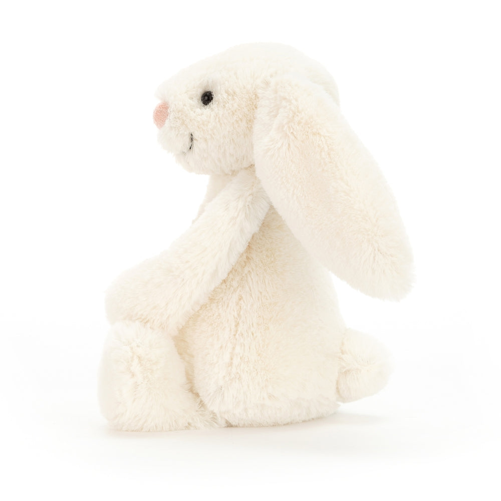 Bakside av kosedyr kanin Bashful Cream Bunny Small 18 cm