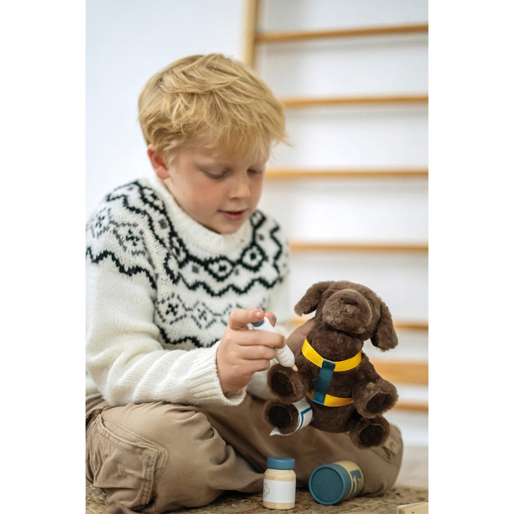 Kosedyr kjæledyrsett hund 15 deler fra small foot bakside