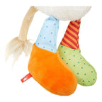 Kosedyr ku Patchwork Sweety 30 cm i plysj montert sittende