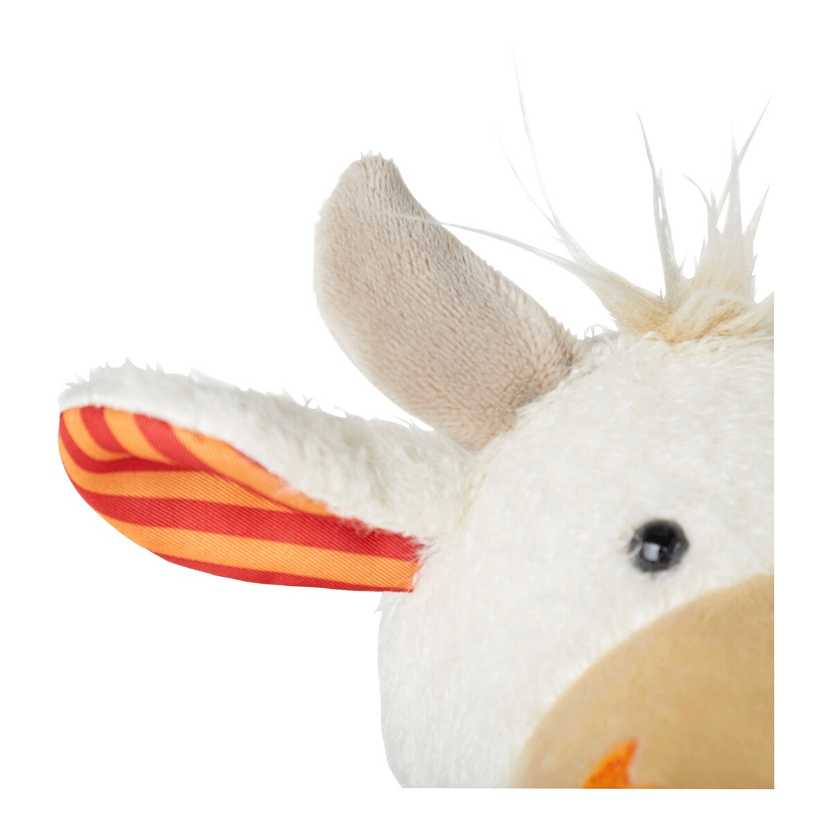 Kosedyr ku Patchwork Sweety 30 cm i plysj med lange bevegelige lemmer