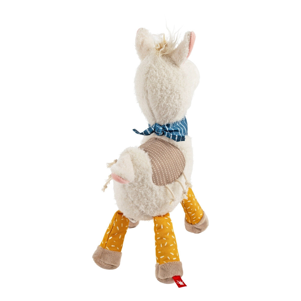 Kosedyr lama Patchwork Sweety i plysj bakside