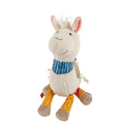 Kosedyr lama Patchwork Sweety i plysj montert