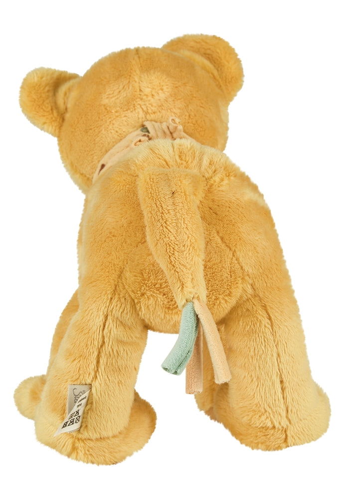 Kosedyr løve Leo L med rangle 25 cm - Sterntaler bakside