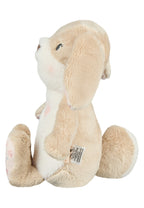 Detalj av kosedyr M Hanni med rangle 24 cm polyester