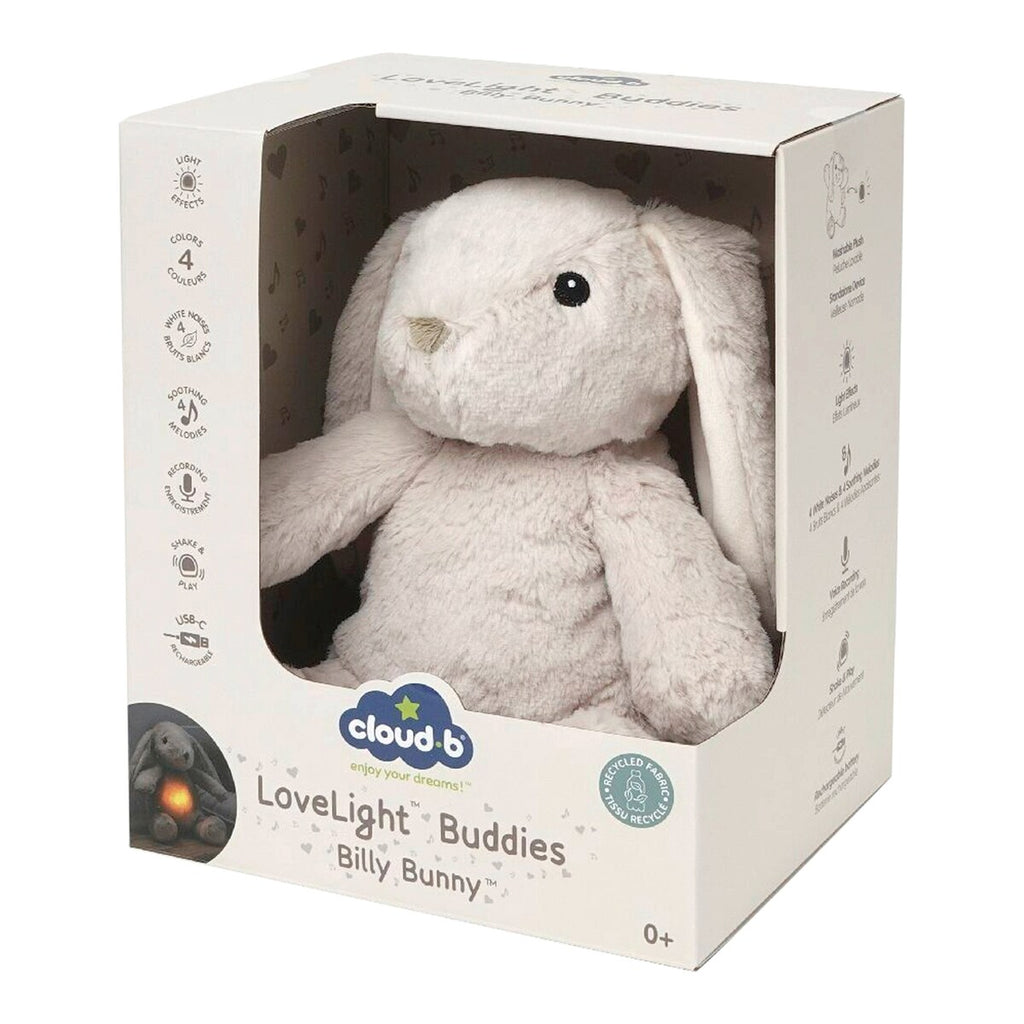 Kosedyr med nattlys LoveLight Buddies, USB-C - Cloud B