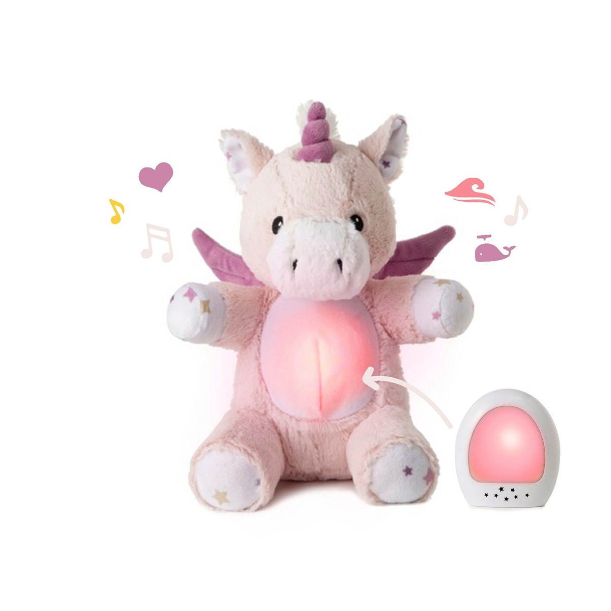Kosedyr med nattlys LoveLight Buddies, USB-C - Cloud B