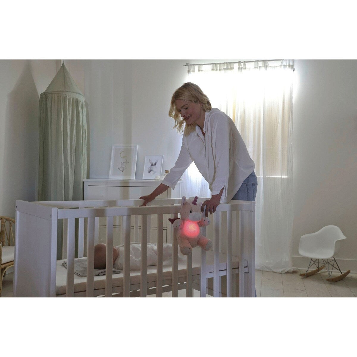 Kosedyr med nattlys LoveLight Buddies, USB-C - Cloud B