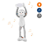 Kosedyr med nattlys og musikk Max ape bakside