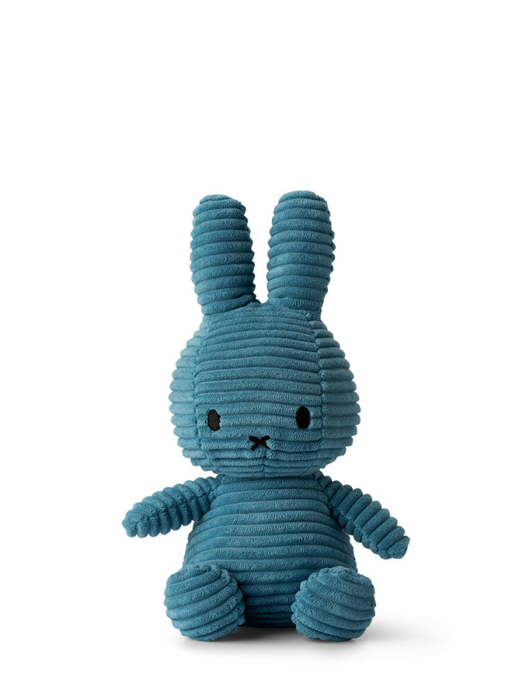 Kosedyr Miffy kordfløyel kanin Aviator Blue 23 cm