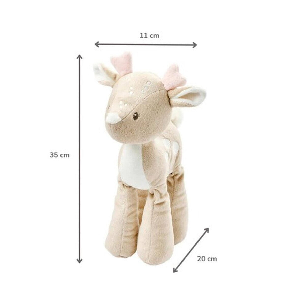 Kosedyr rådyrkalv FanFan 35 cm bakside