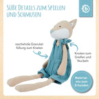 Kosedyr rev i lin og musselin 40 cm montert