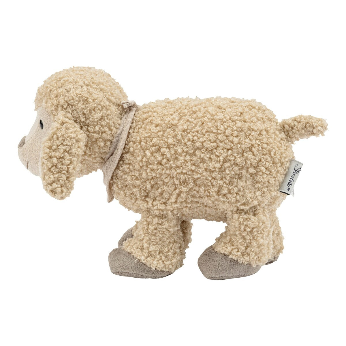 Kosedyr sau Flocke med rangle 20 cm bouclé bakside