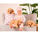 Detalj av Kosedyr slengerhund 28 cm plysj pote