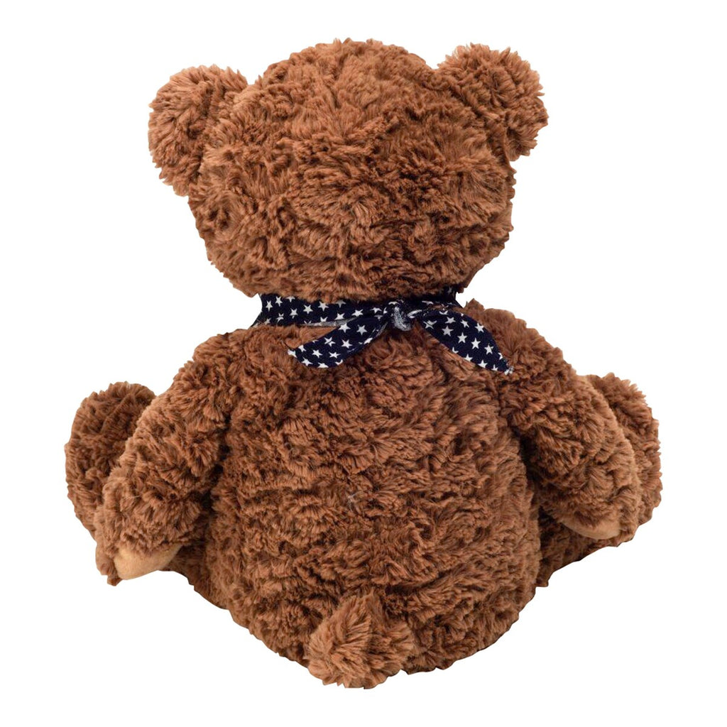 Detalj av plysj på kosedyr teddybjørn 48 cm plysj vaskbar fra fødsel
