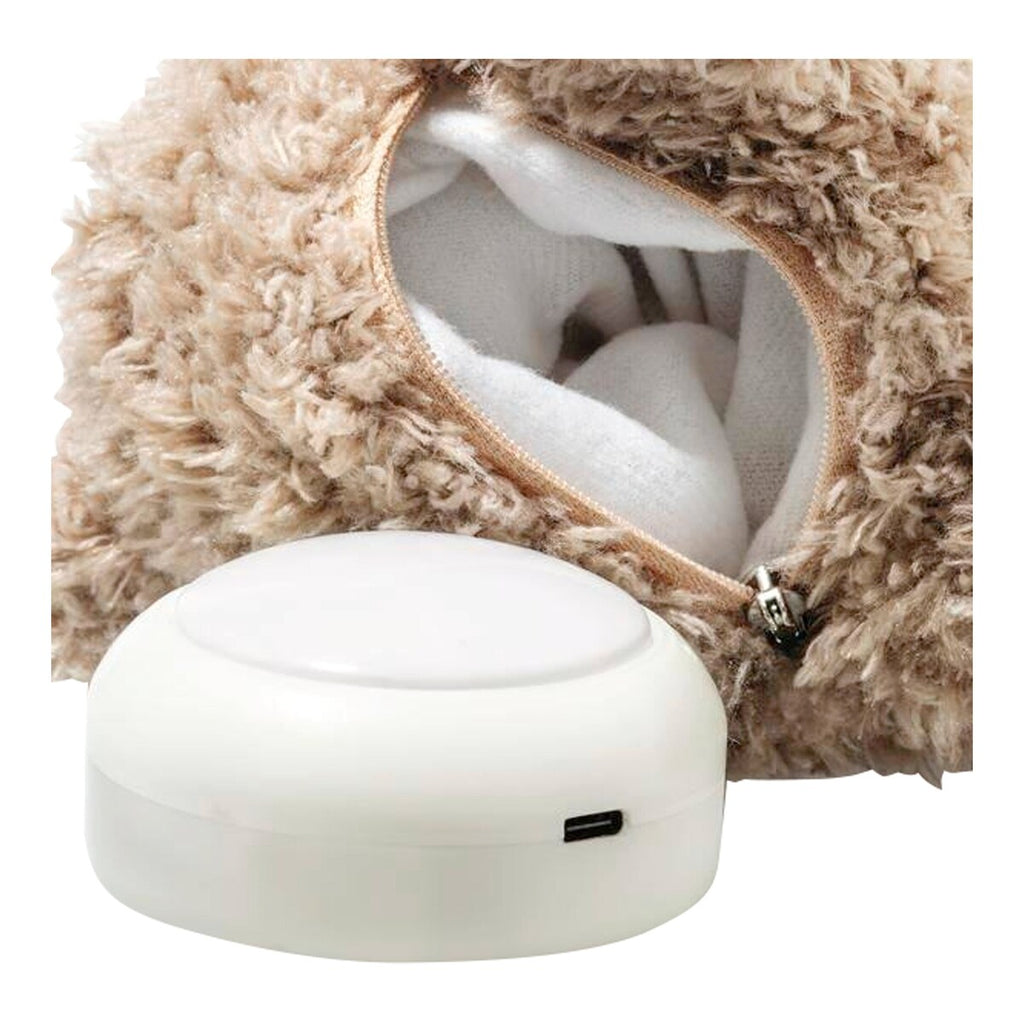 Kosedyr teddybjørn Caspar med nattlys 28 cm detalj av lukkemekanisme
