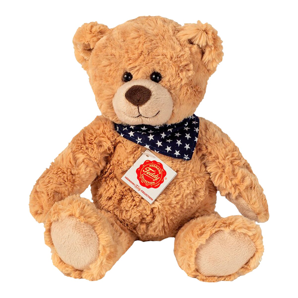 Kosedyr teddybjørn med skjerf 30 cm forfra
