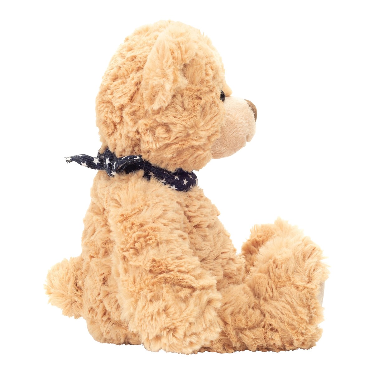 Montert kosedyr teddybjørn med skjerf 30 cm