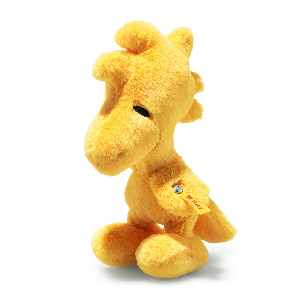 Kosedyr Woodstock Peanuts 18 cm gul bakside