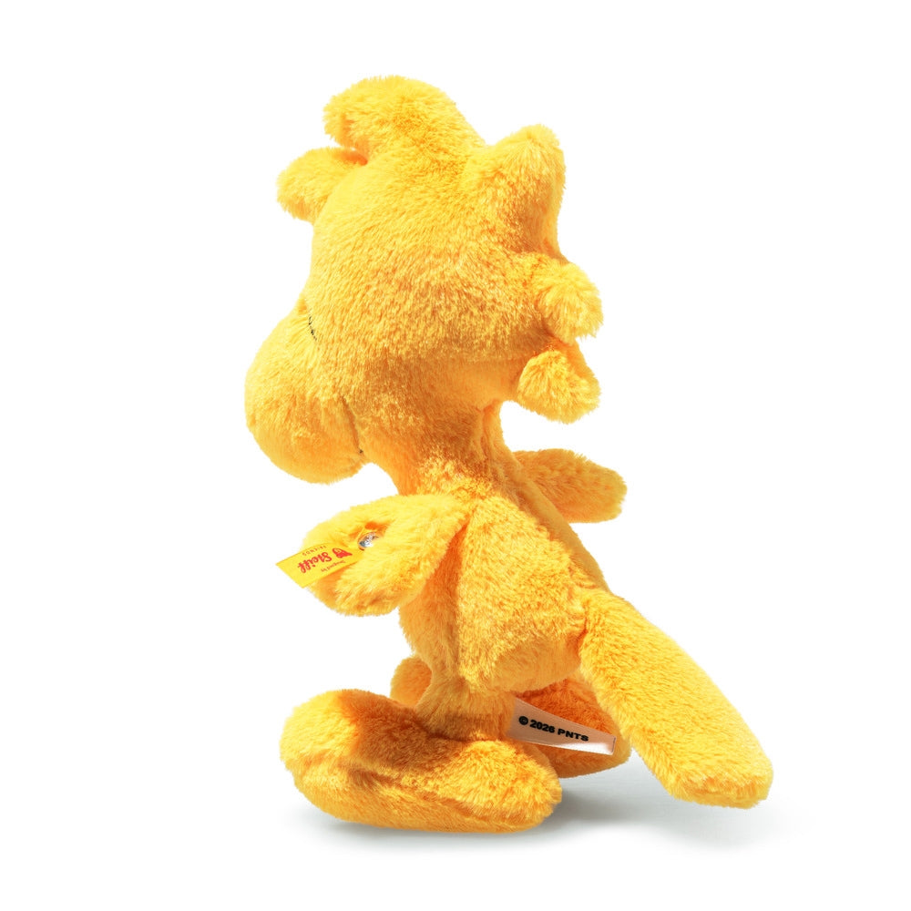 Detalj av broderte øyne på Kosedyr Woodstock Peanuts 18 cm gul