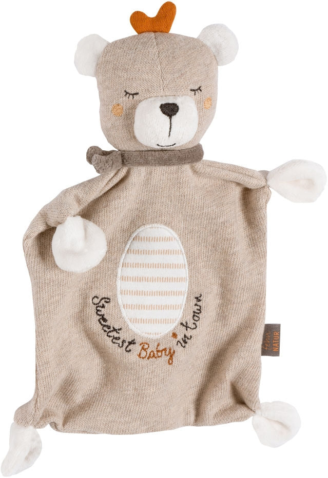 Koseklut bamse Baby fra Fehn forfra