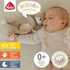 Koseklut bamse Baby fra Fehn bakside