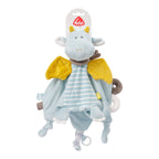 Nærbilde av silikon smokkring på koseklut drage Deluxe Little Castle 30 cm med smokkring