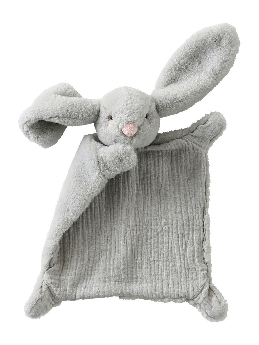 Detalj av 3D-hode på Koseklut kanin med 3D-hode 26x29 cm i muslin
