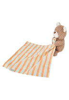 Koseklut L bjørn Bo 30 cm musselin og fleece bakside