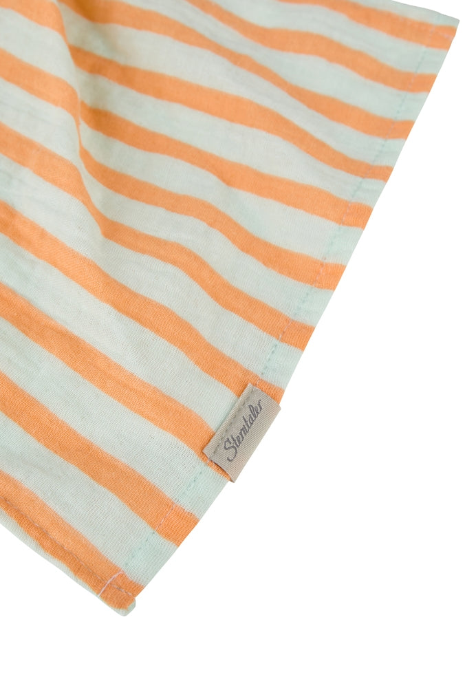 Koseklut L bjørn Bo 30 cm musselin og fleece sammenlagt