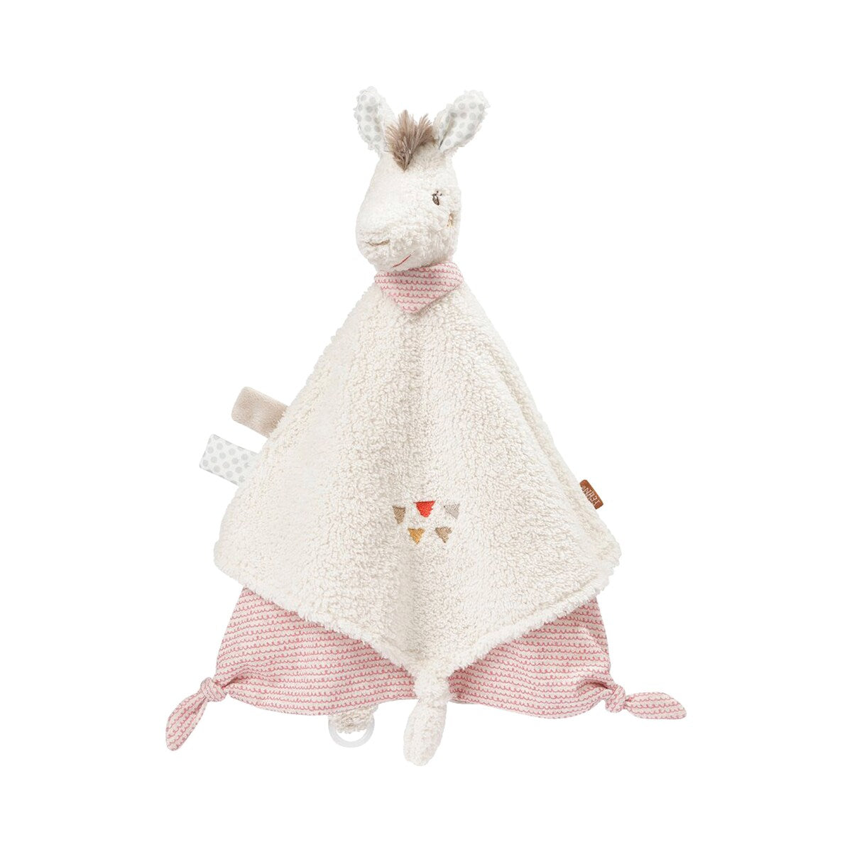 Koseklut lama Deluxe Peru 34 cm med smokkring forfra