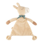 Koseklut lama Vanilla i bomullsfleece bakside i ensfarget fleece