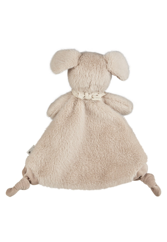 Koseklut M hund Lucky i fleece og vaffelstrikk bakside