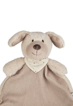 Detalj av koseklut M hund Lucky i fleece og vaffelstrikk