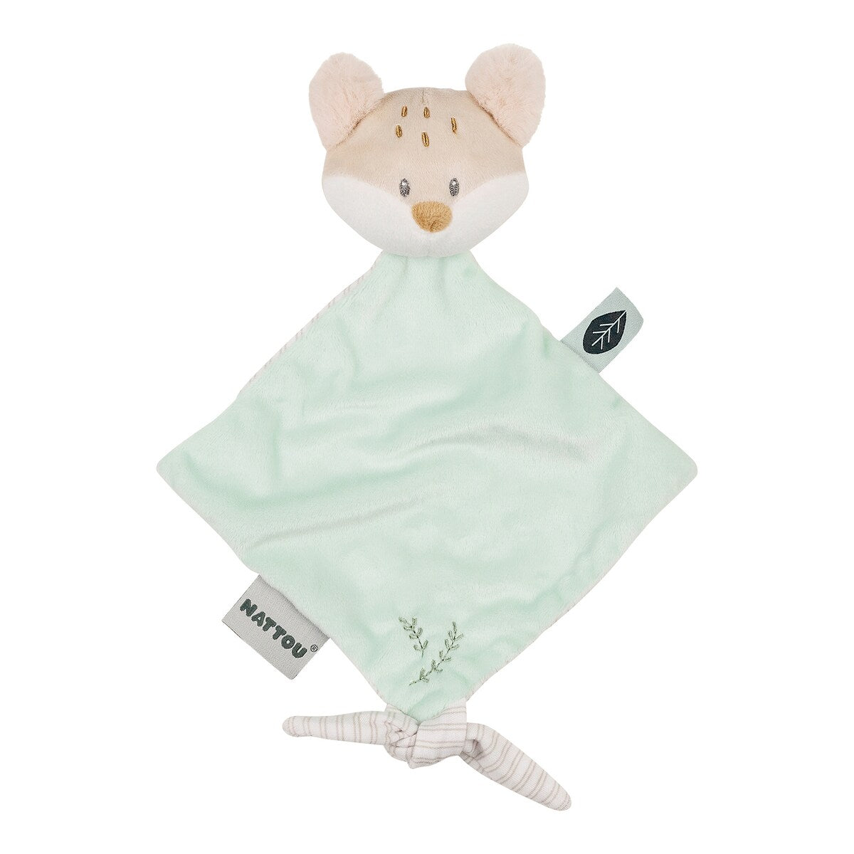 Koseklut mini rev Flo 19 cm med smokkeholder forfra